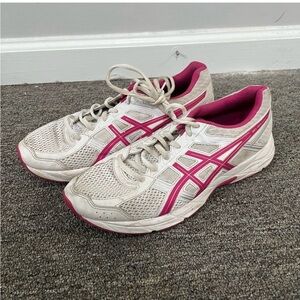 ASICS White Gel-Contend 4 Lace Up Sneakers Size 9.5 US